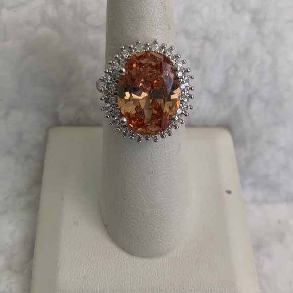 High Profile Morganite Diamond Ring💗 - Picture 1 of 11